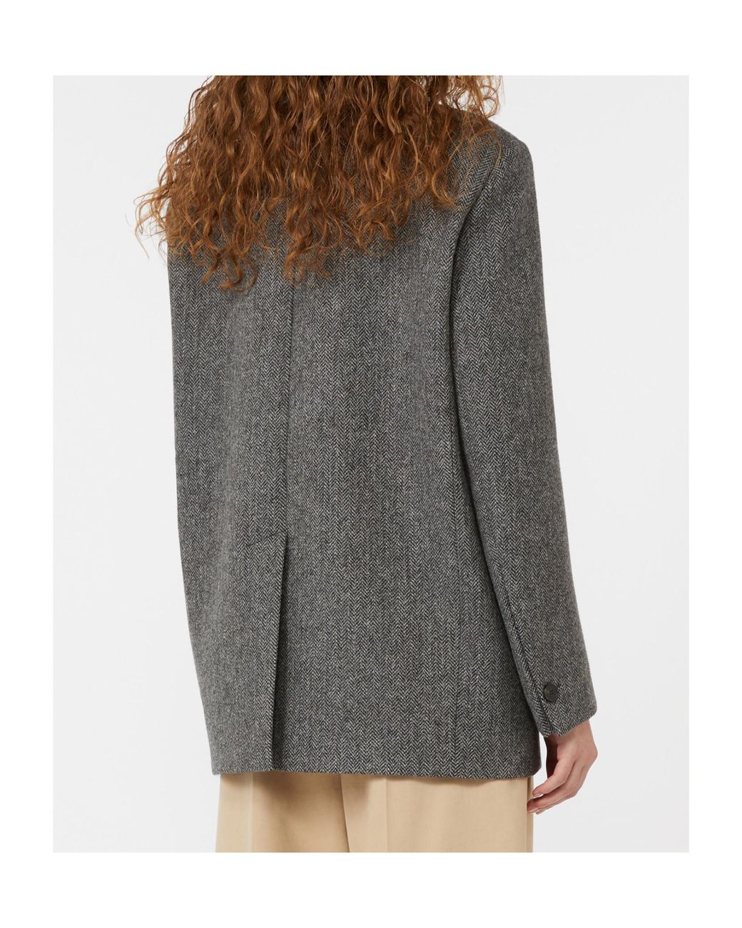 Weekend by Maxmara Gray Single-Breasted Tailored Blazer