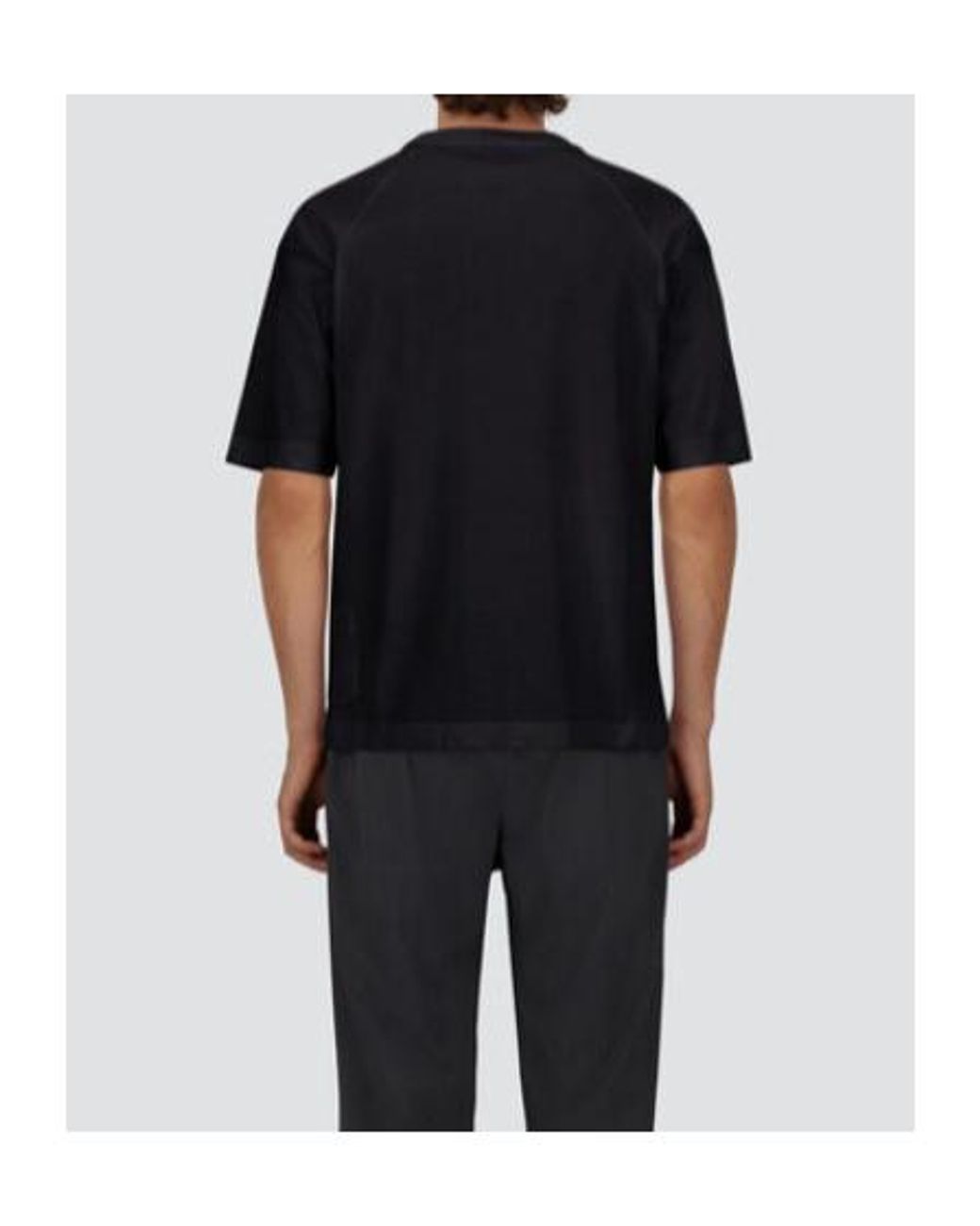 Herno Black Short-Sleeve T-Shirt for men
