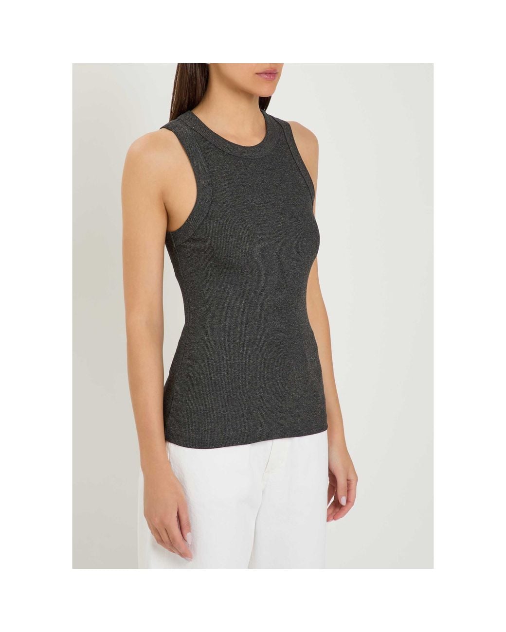 Agolde Green Slim-Fit Knit Vest