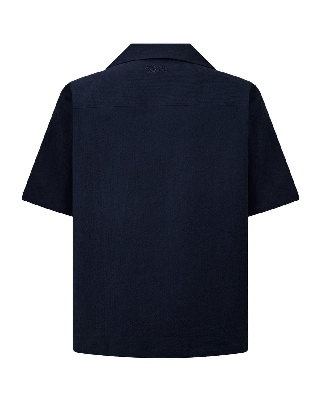 Maison Kitsuné Blue Classic Solidcolor Shirt for men