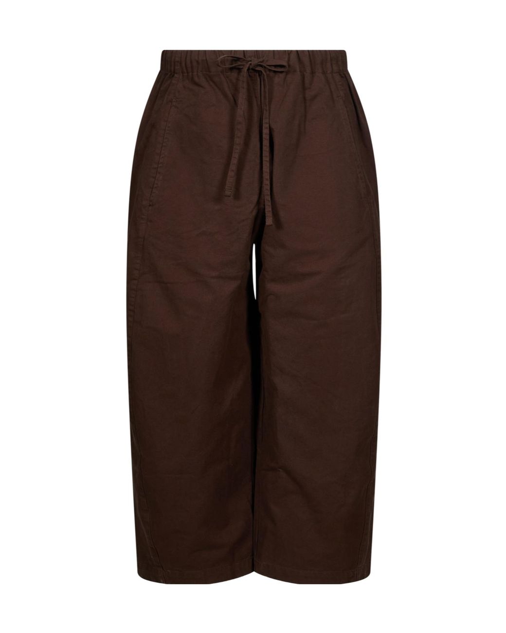 Entire studios Brown Drawstring Lantern-Style Casual Trousers for men
