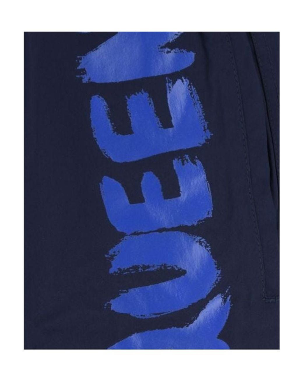 McQueen Blue Graffiti Logo Swim Shorts for men