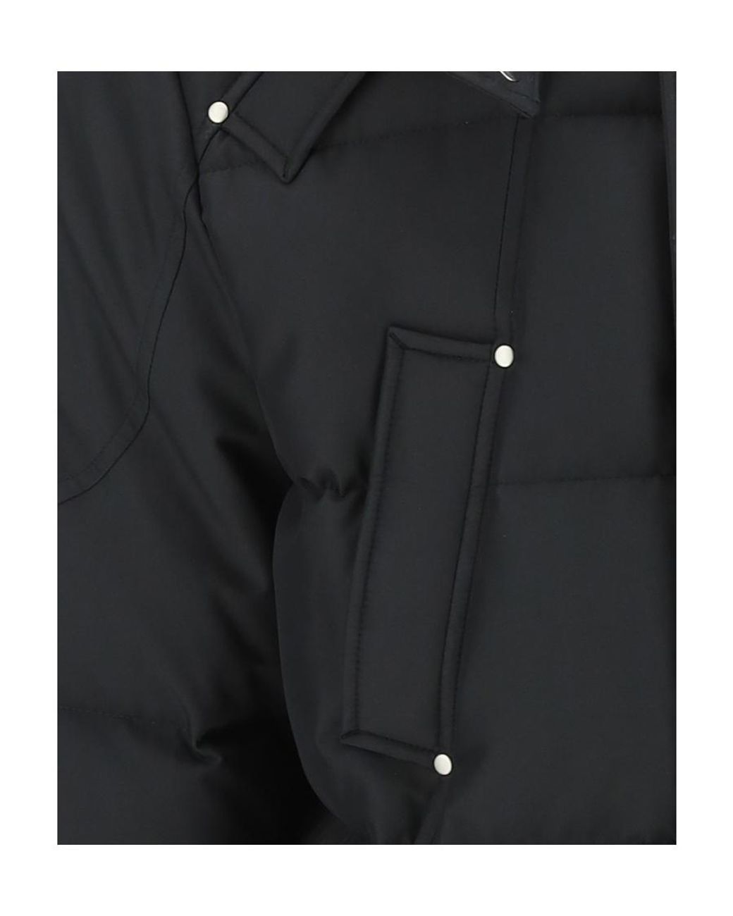 Moose Knuckles Black Detachable-Hood Padded Coat for men