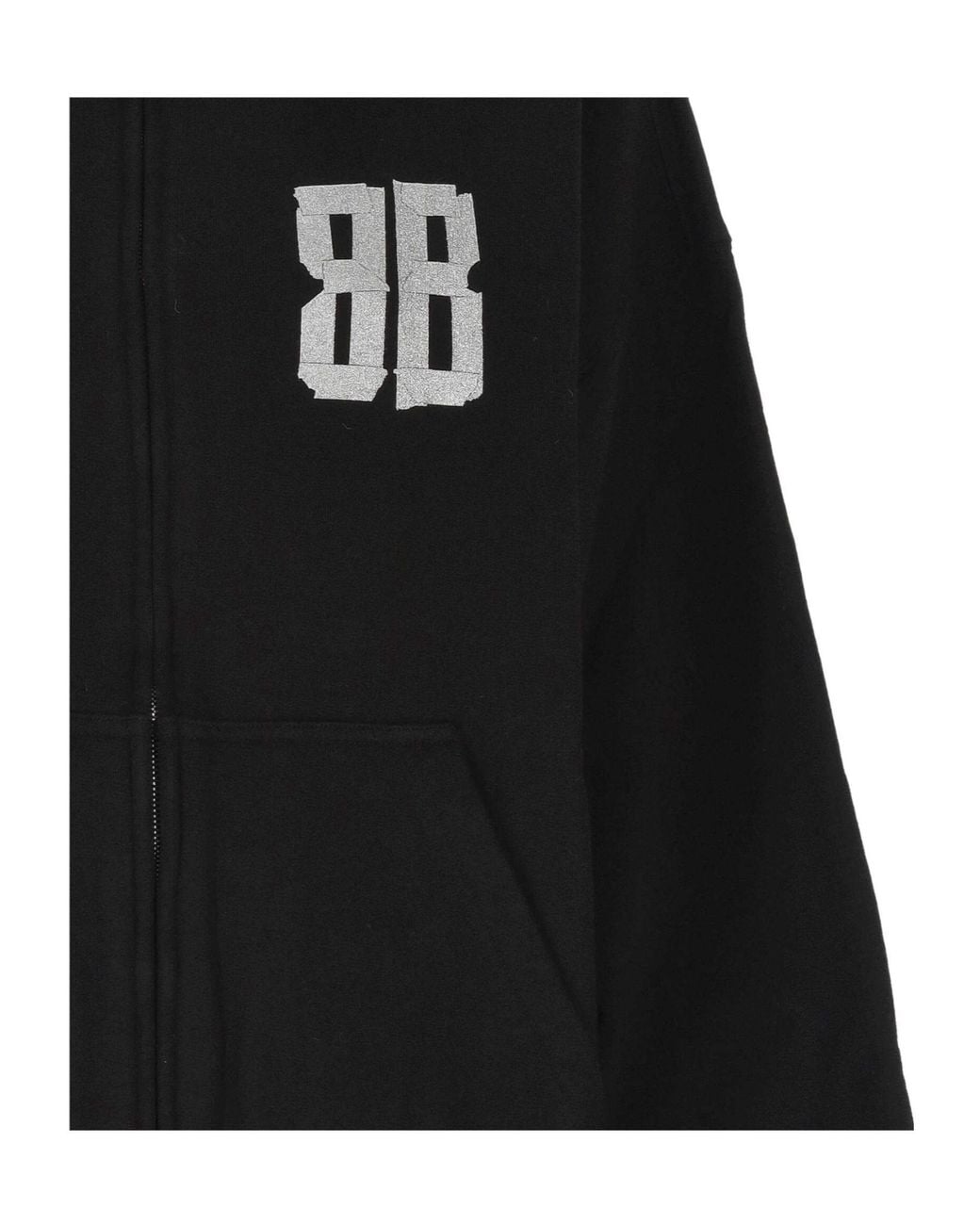 Balenciaga Black Zip-Up Hoodie