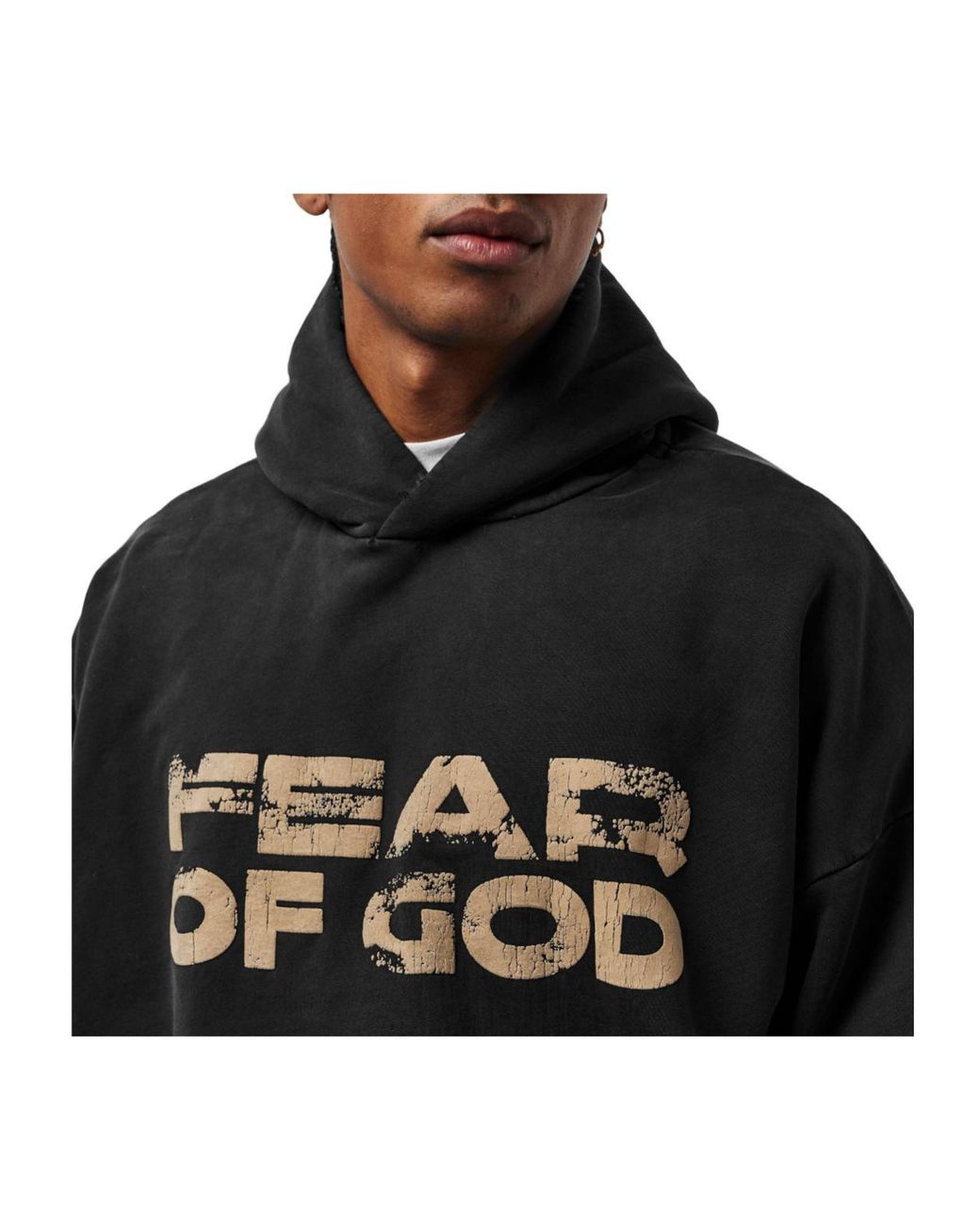 Fear Of God Gray Vintagewashed Pullover Hoodie for men