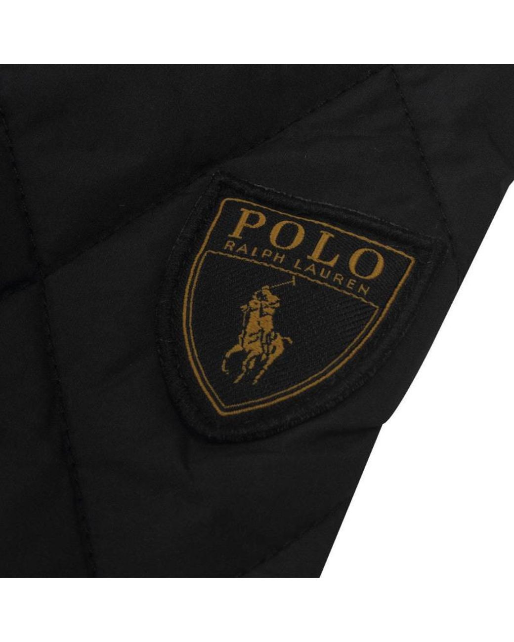 Polo Ralph Lauren Black Diamond-Quilt Button-Fastening Jacket for men