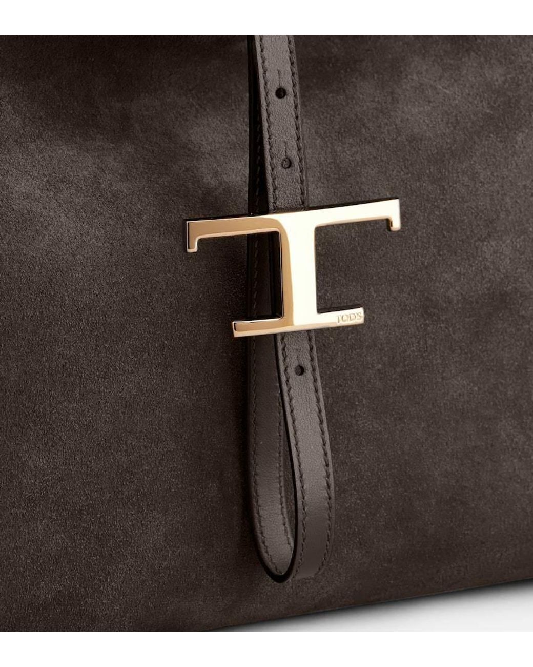 Tod's Metallic Logo Plaque Shoulder Bag