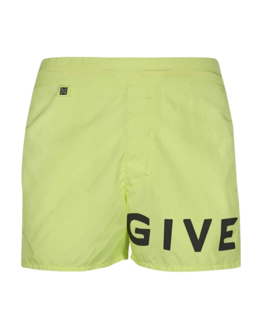 Givenchy Green Logo Printed Swimming Shorts for men