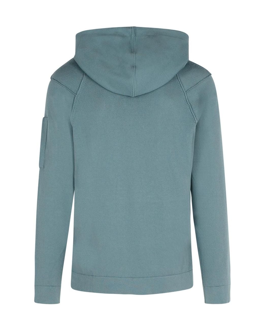 C P Company Blue Lens Detailed Drawstring Hoodie for men