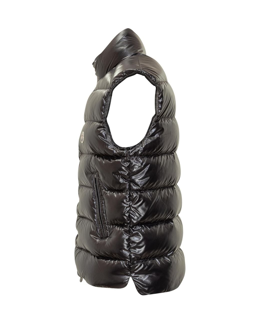 Moncler Black Tibb High-Neck Zip-Up Padded Gilet for men