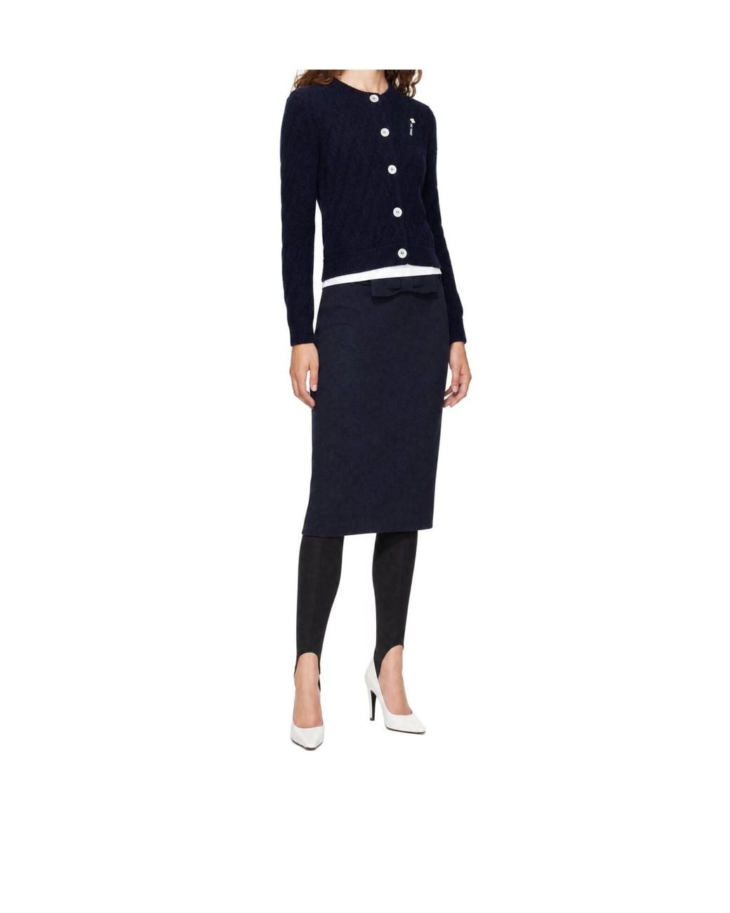 ShuShu/Tong Blue Cable-Knit Cardigan