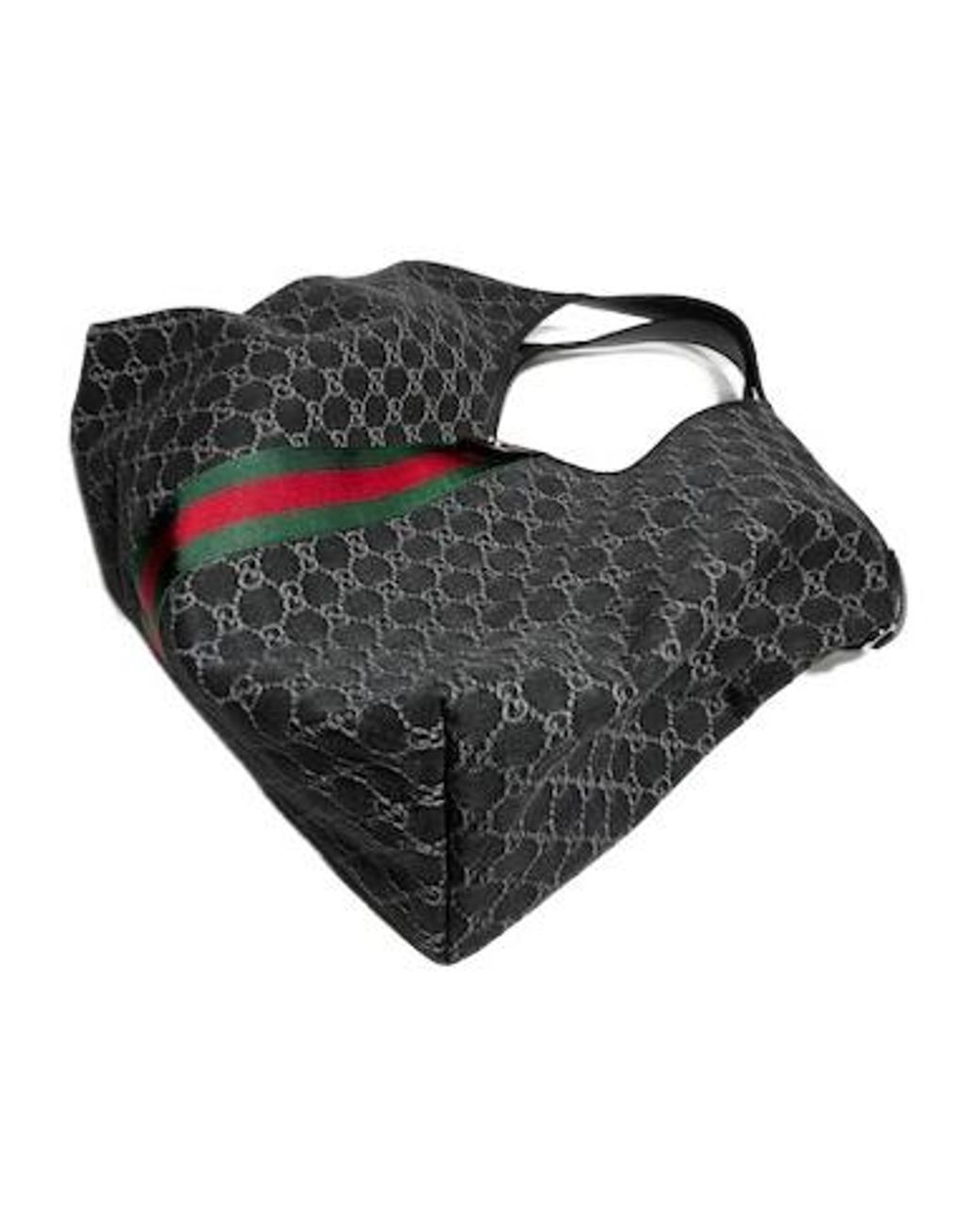 Gucci Black Giglio Large Tote Bag