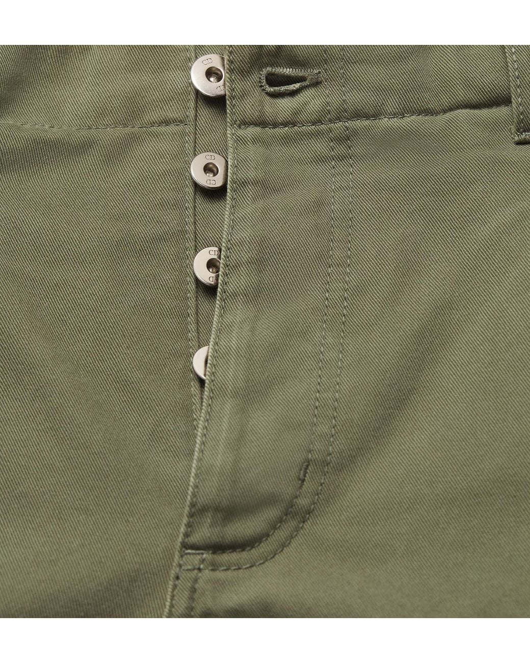 Dior Green Delft Bermuda Shorts for men