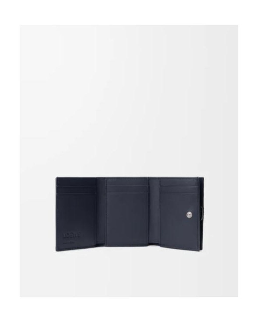 Loewe Blue Anagram Trifold Wallet