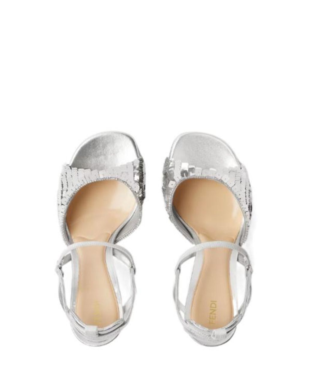 Fendi Metallic Very Colibrì High-Heeled Sandals
