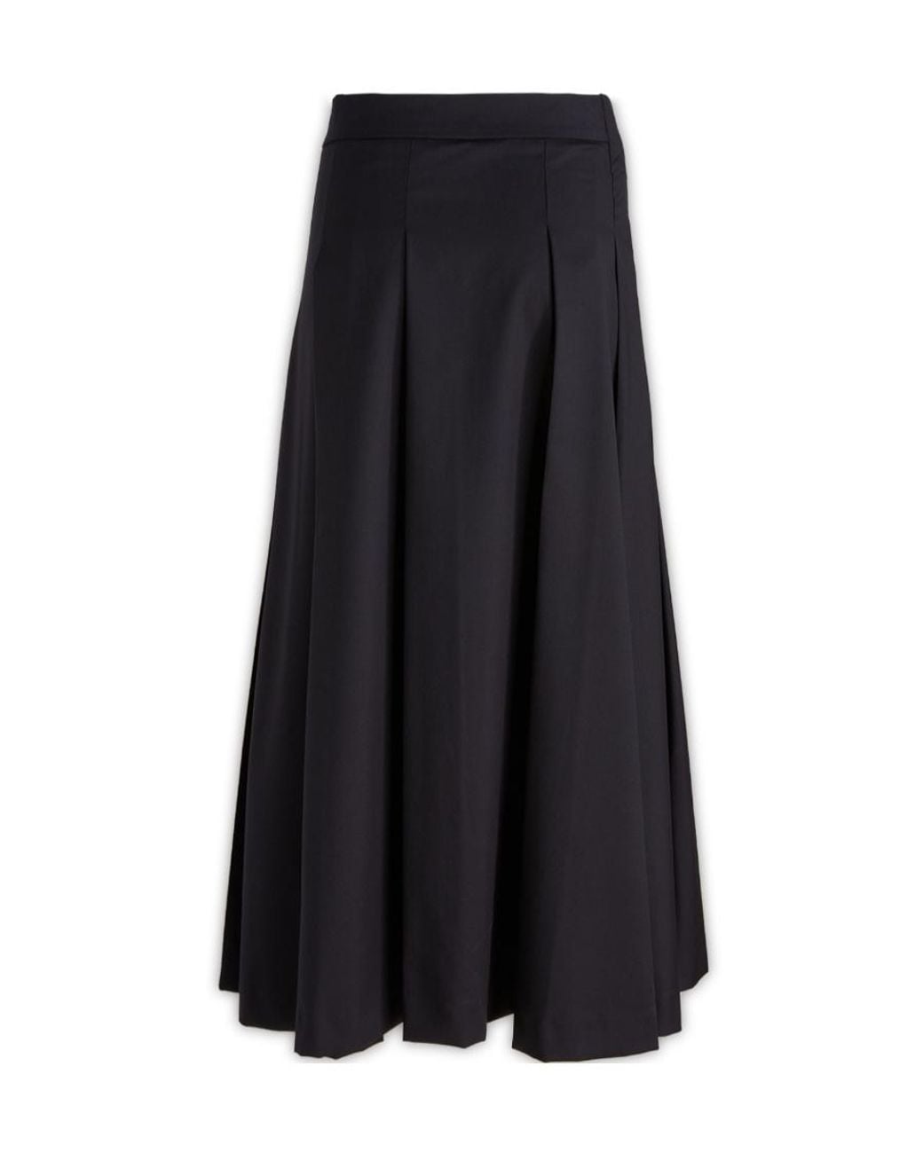 Fabiana Filippi Blue Pleated Midi Skirt