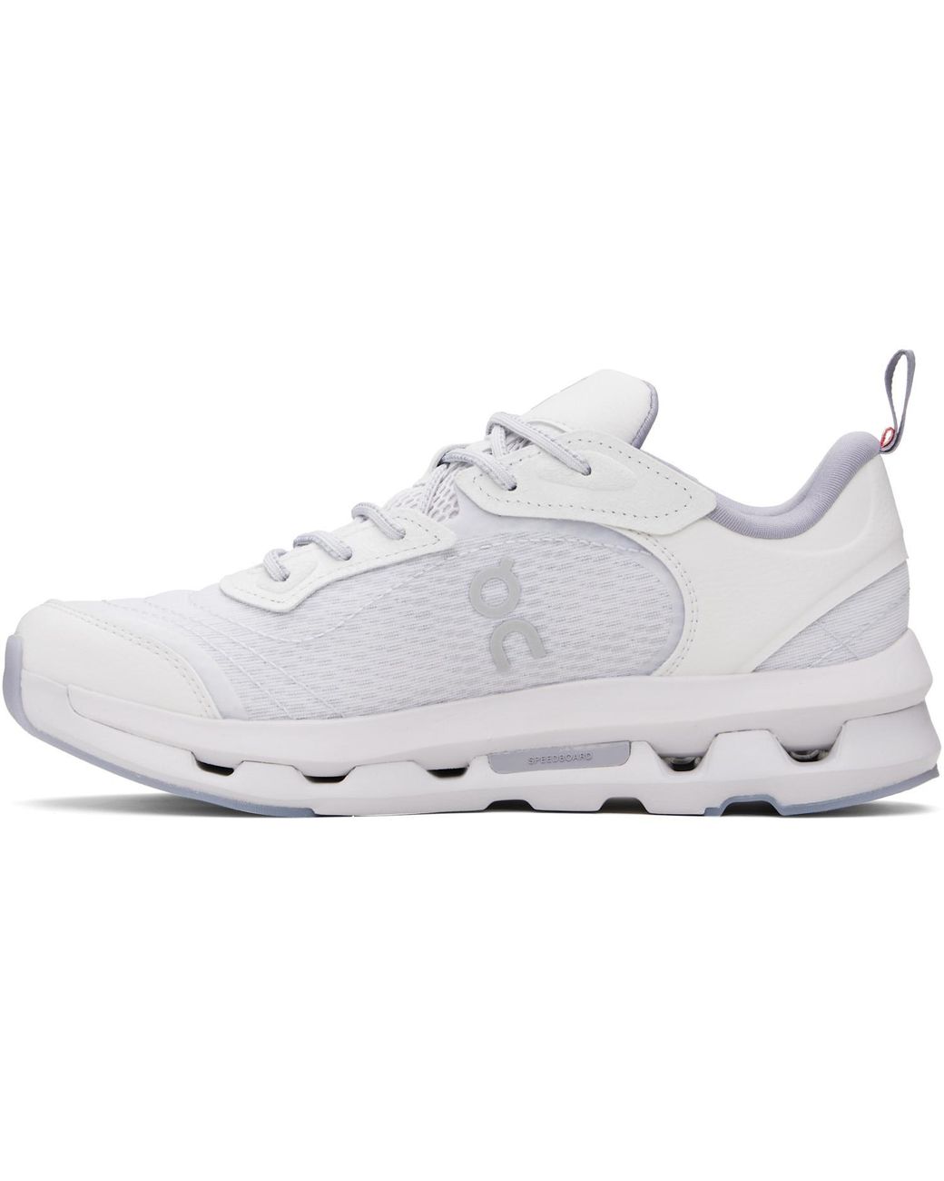 On Shoes White Logo-Print Sneakers