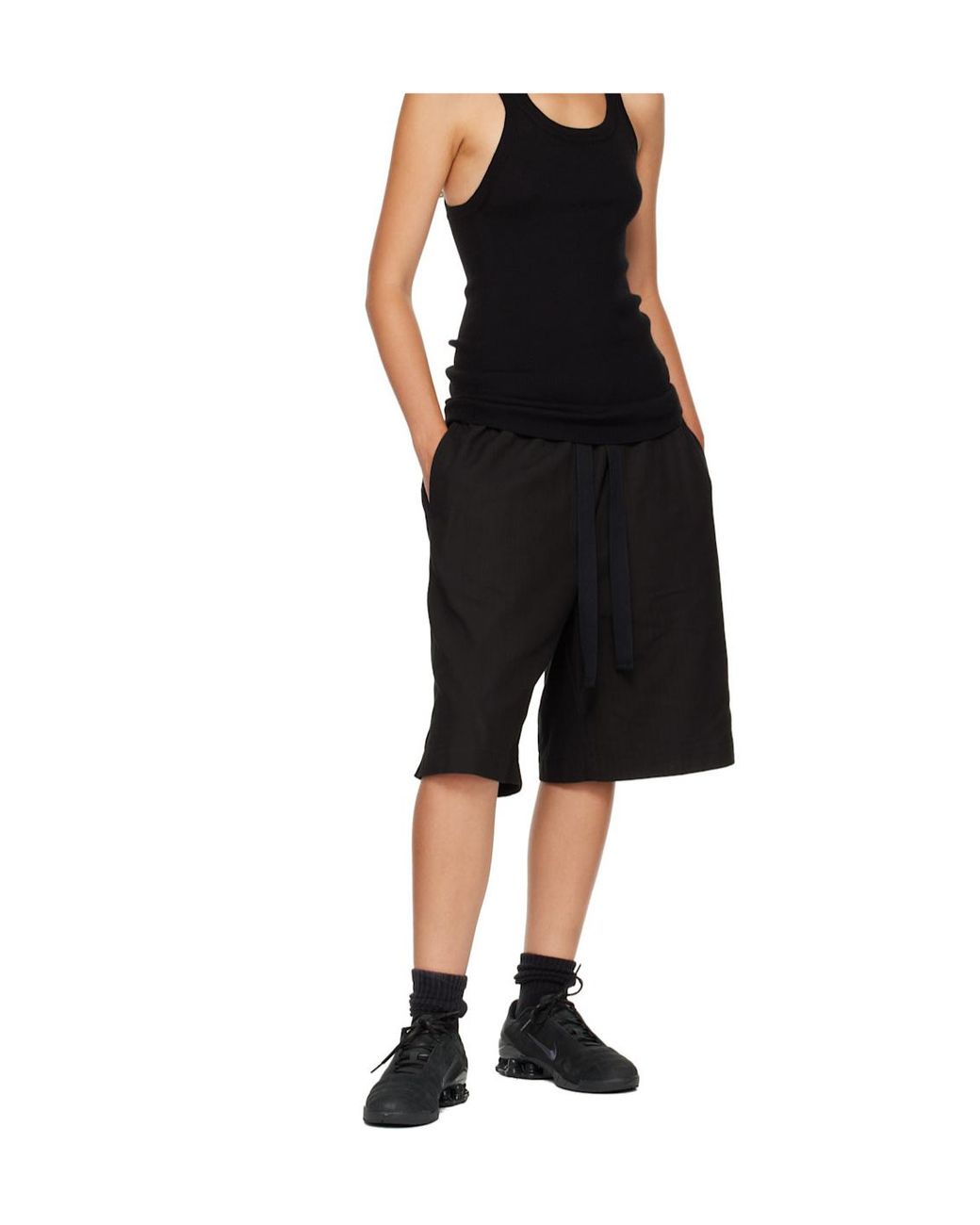 Nike Black Total 90 Shox Magia Low-Top Sneakers