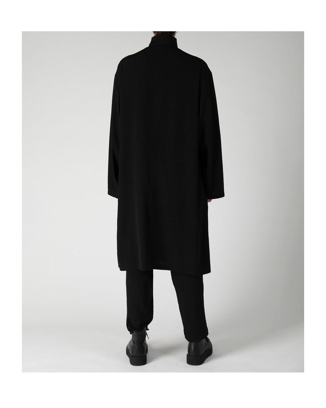Yohji Yamamoto Black Oversized Long Shirt for men