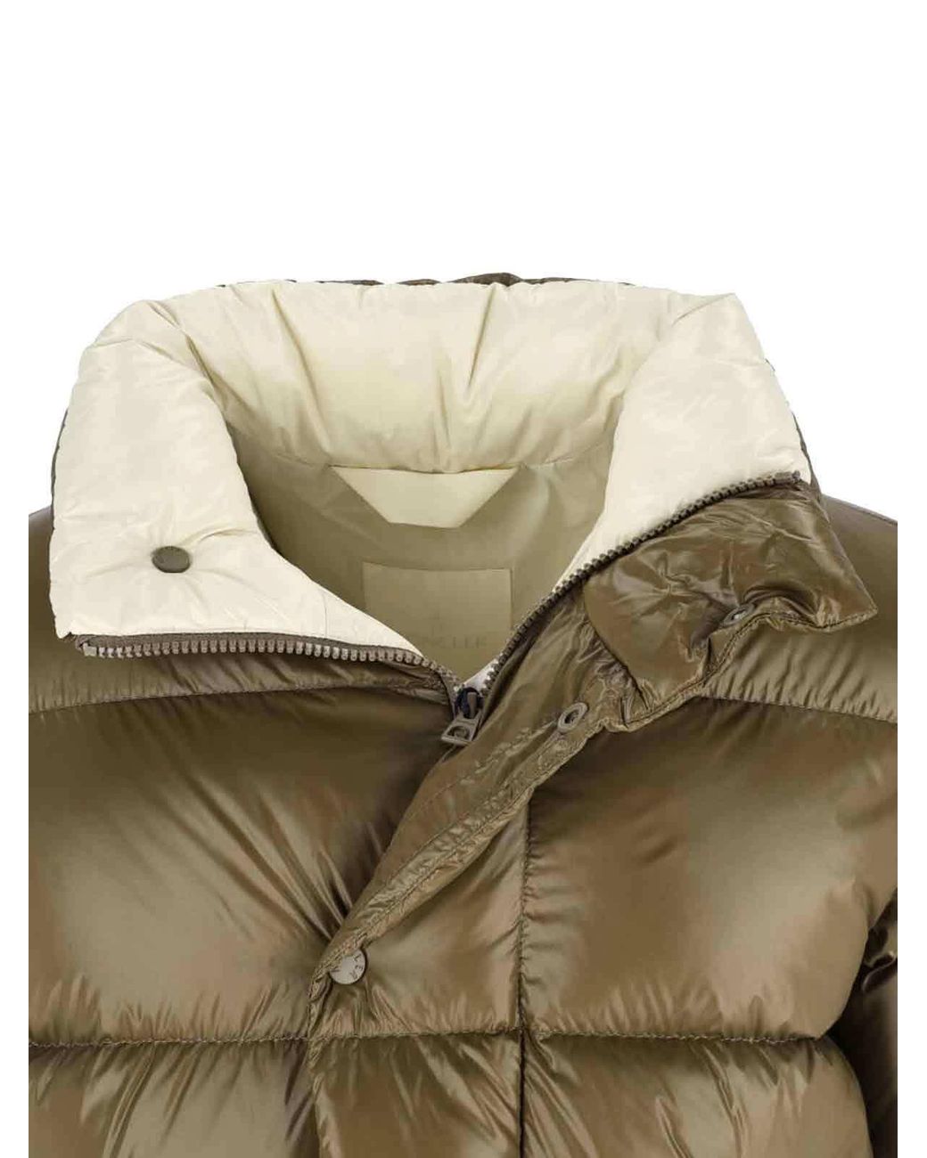 Moncler Green Tripiti Logo Patch Puffer Jacket for men