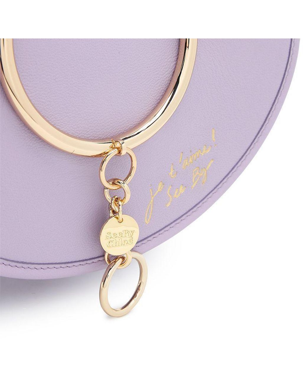 See By Chloé Purple Mara Crescent-Shaped Handbag