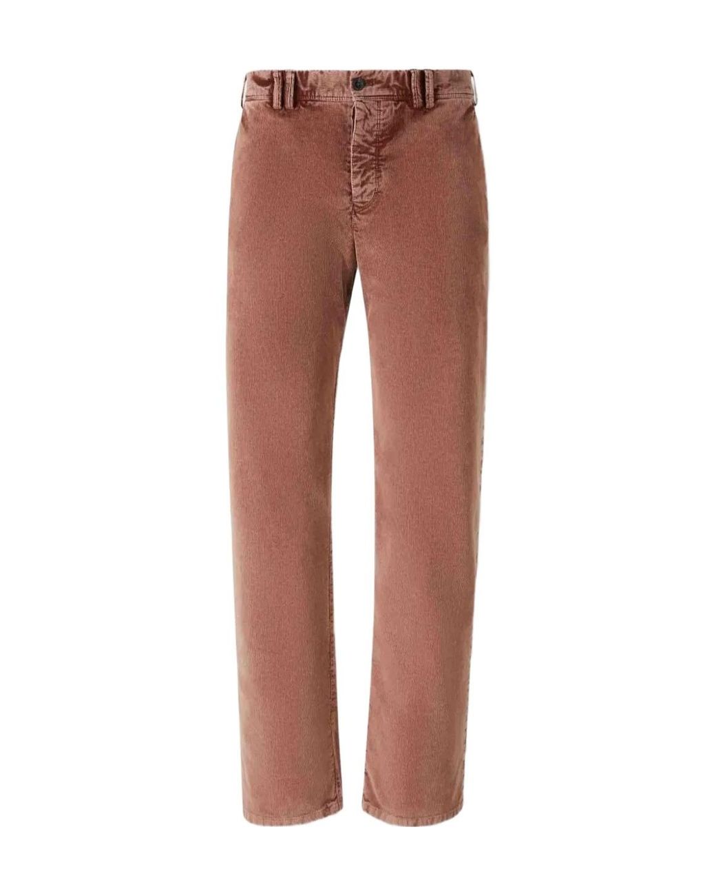 Pt Pantaloni Brown Corduroy Trousers for men