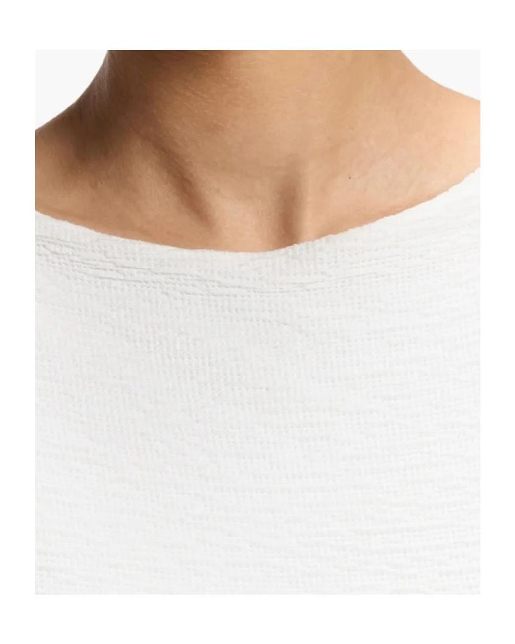 Boss White Ruched-Detail Midi Dress