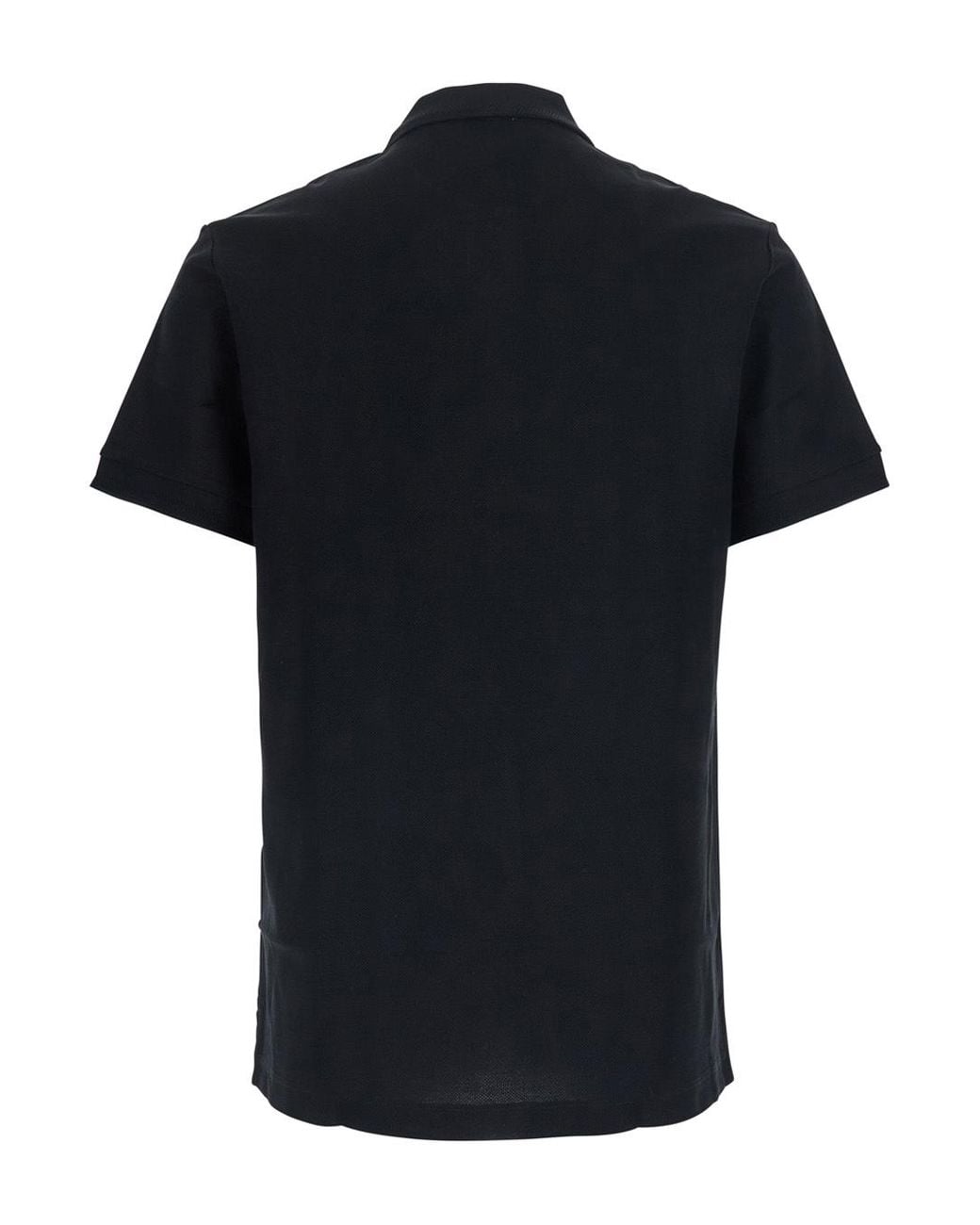 Burberry Black Eddie Logo Polo Shirt for men