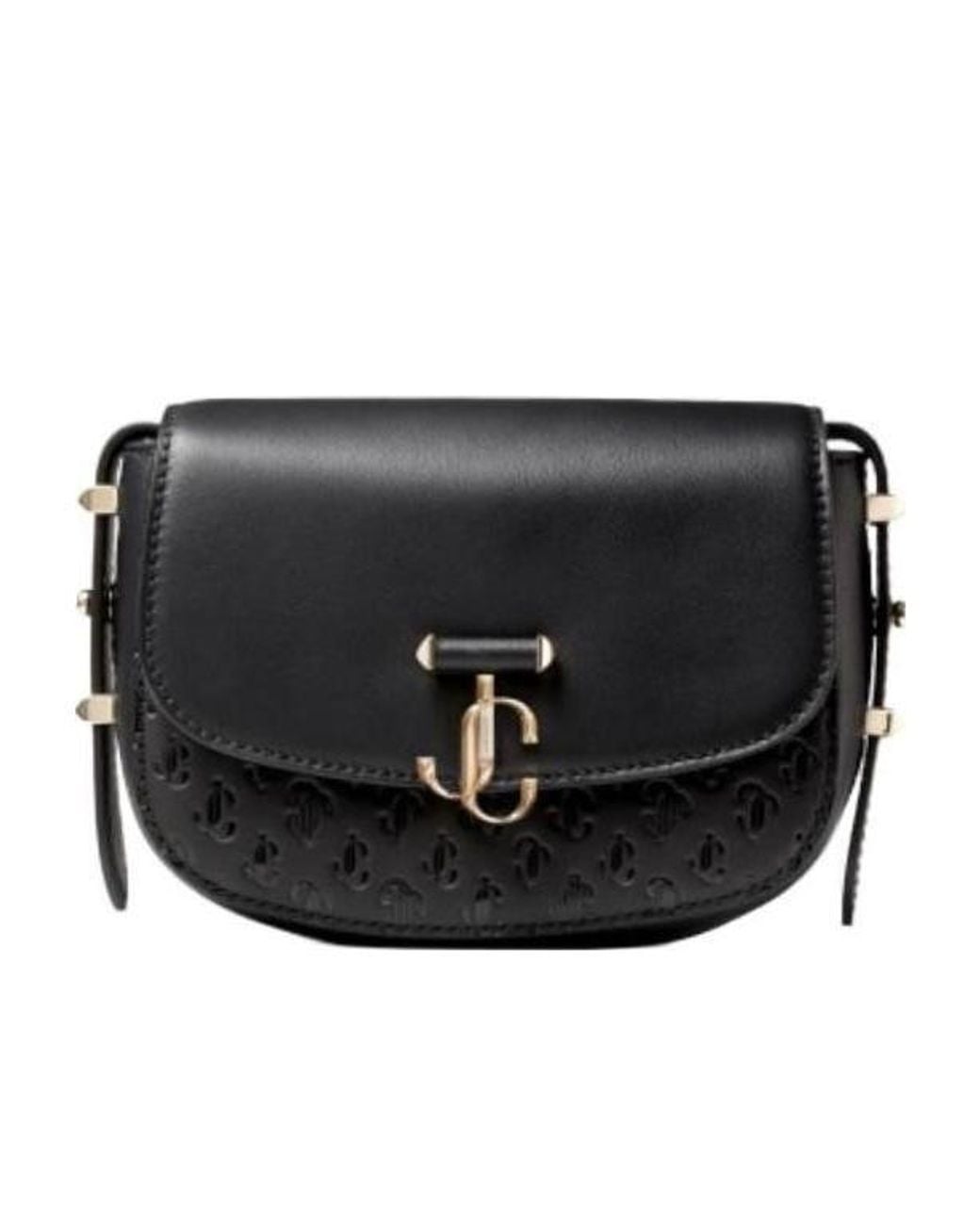Jimmy Choo Black Logo Small Crossbody Bag