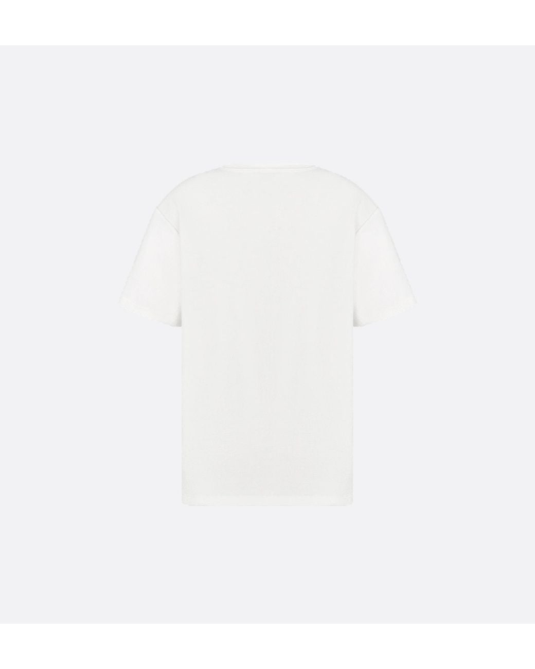 Dior White Homme Crewneck Short-Sleeved T-Shirt for men