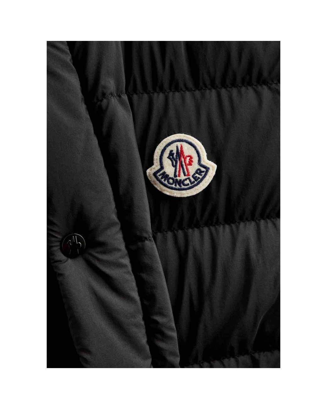 Moncler Black Stand-Collar Horizontal Quilting Down Vest for men