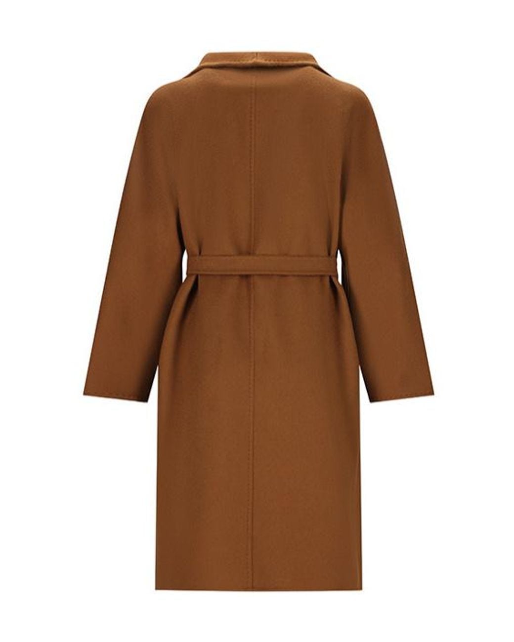 Max Mara Brown Lilia Belted Long-Sleeved Coat