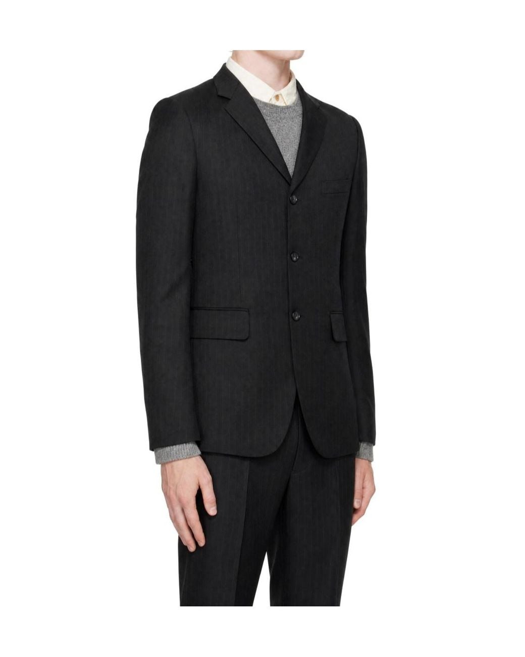 Comme des Garçons Black Long-Sleeve Jacket for men