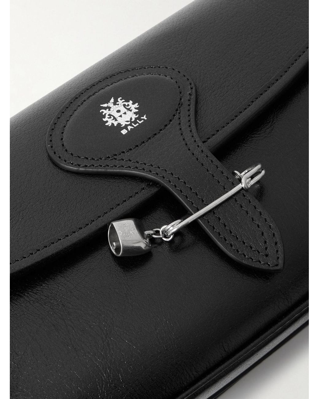 Bally Black Pin-Decorated Bag