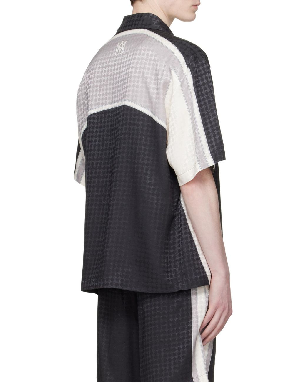 Amiri Black Panel Buttoned Shirt for men