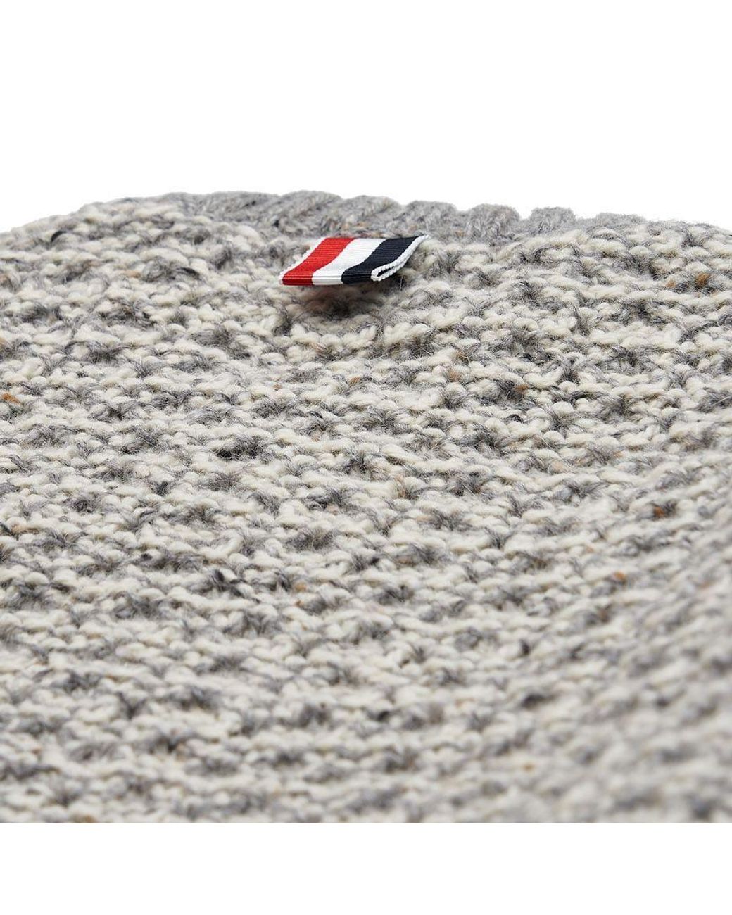 Thom Browne Gray 4-Bar Crewneck Jumper