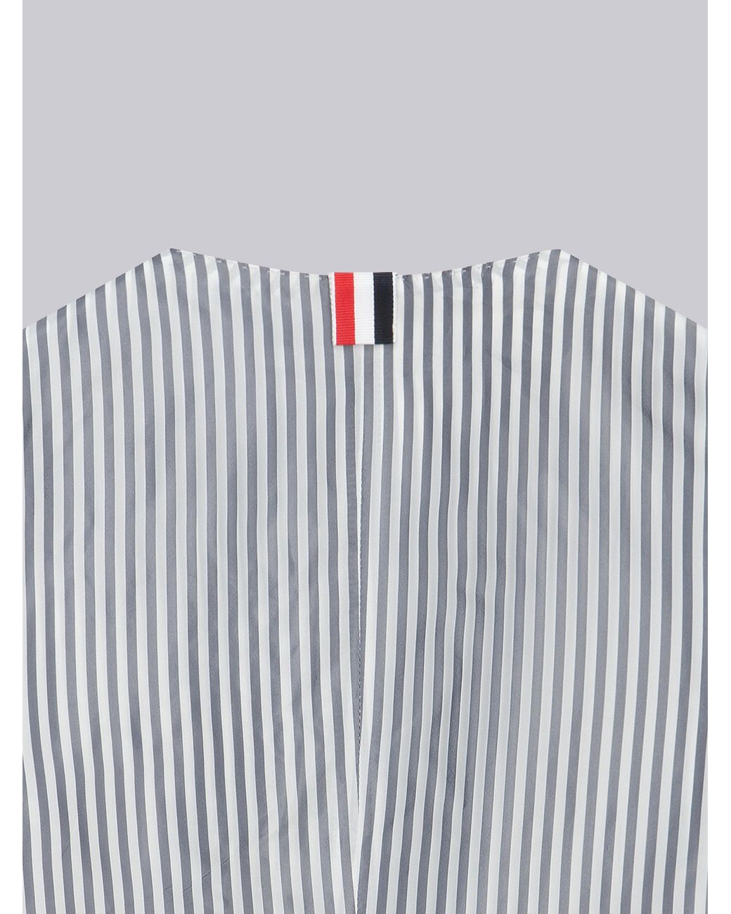 Thom Browne Gray Super 120's Twill 5-Button Vest for men