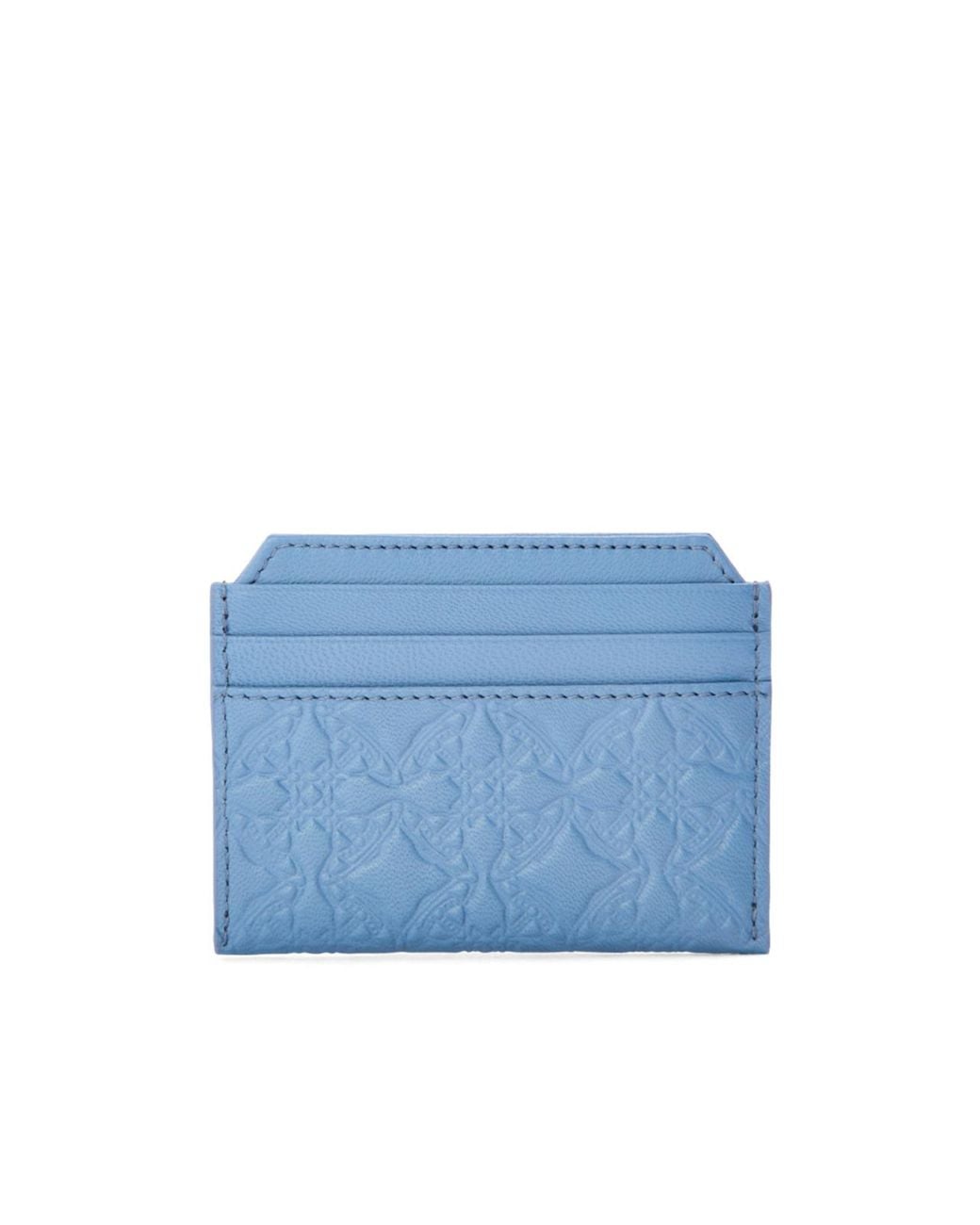 Vivienne Westwood Blue Classic Logo Card Holder for men