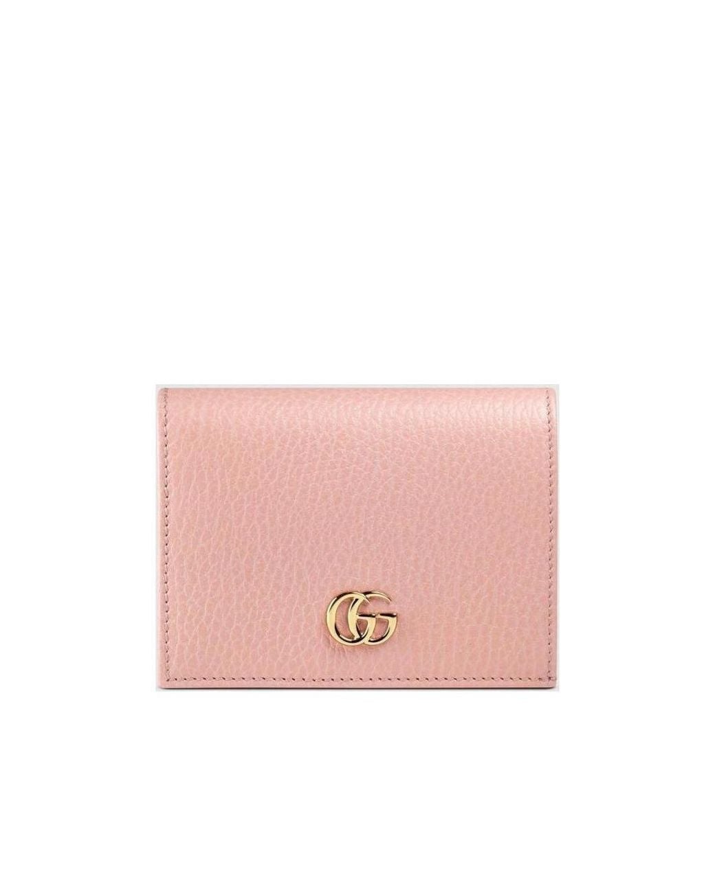 Gucci Pink Leather Card Case