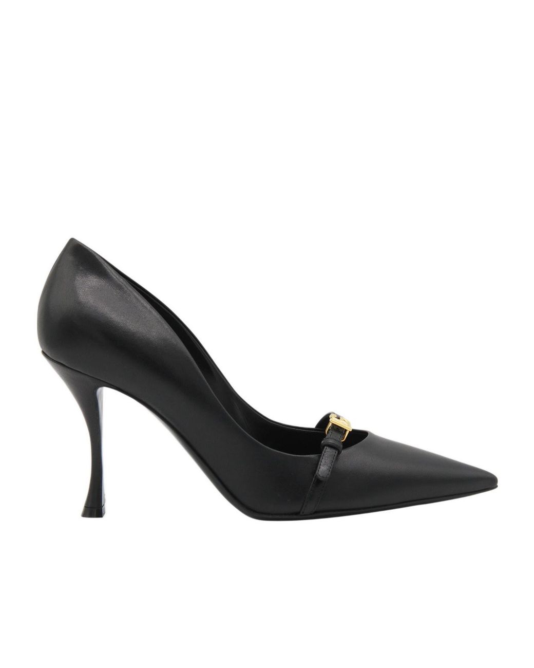 Dolce & Gabbana Black Dg Logo Plaque Pointed Toe Pumps