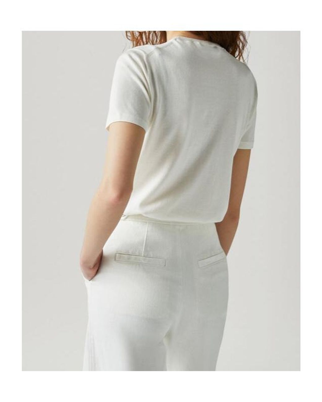 Loro Piana White Angera Crewneck T-Shirt