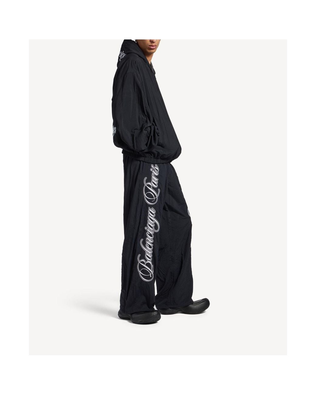 Balenciaga Black Drawstring Reversible Sweatpants for men