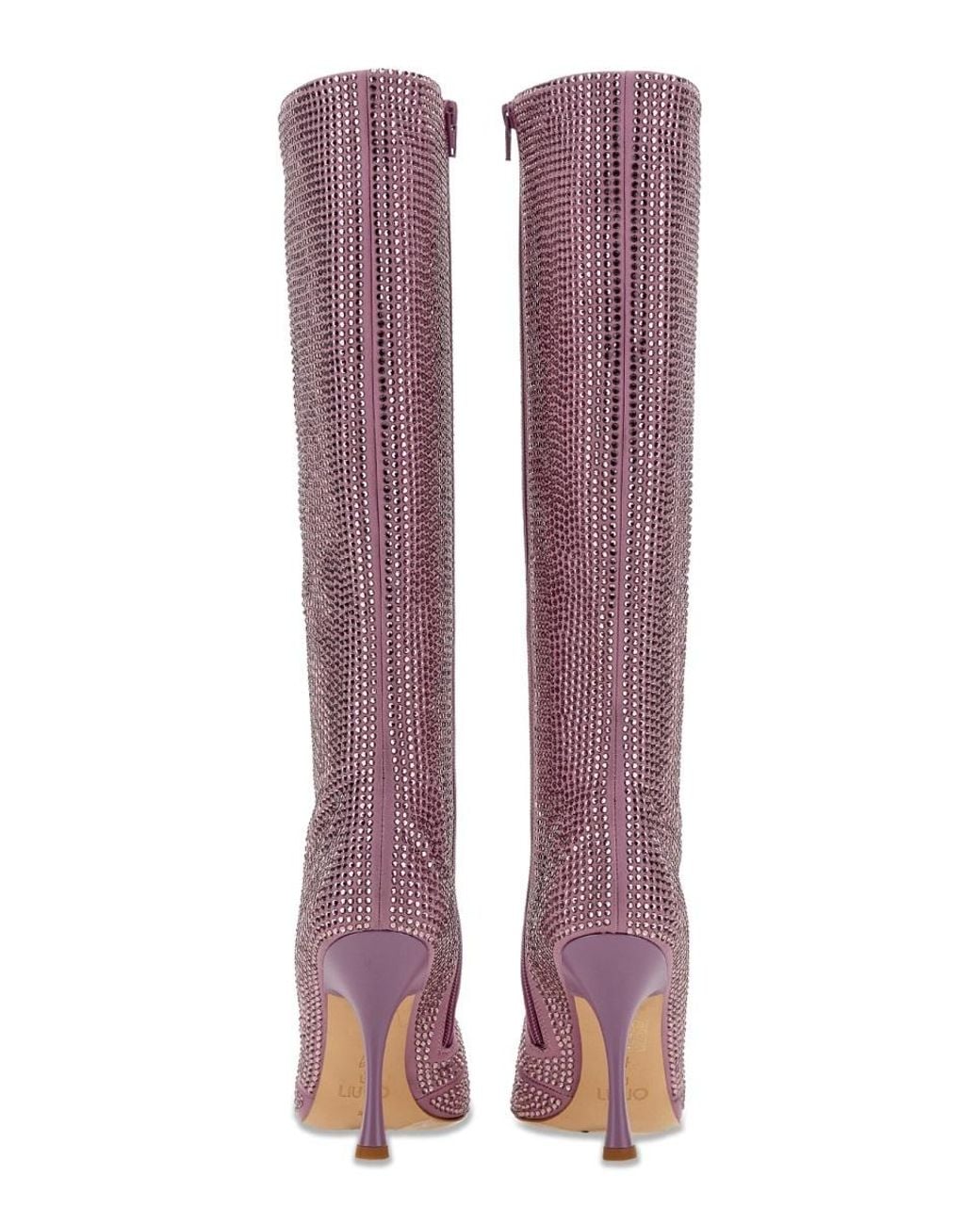 Liu Jo Purple Leonie Hanne X Embellished Pointed Toe Boots