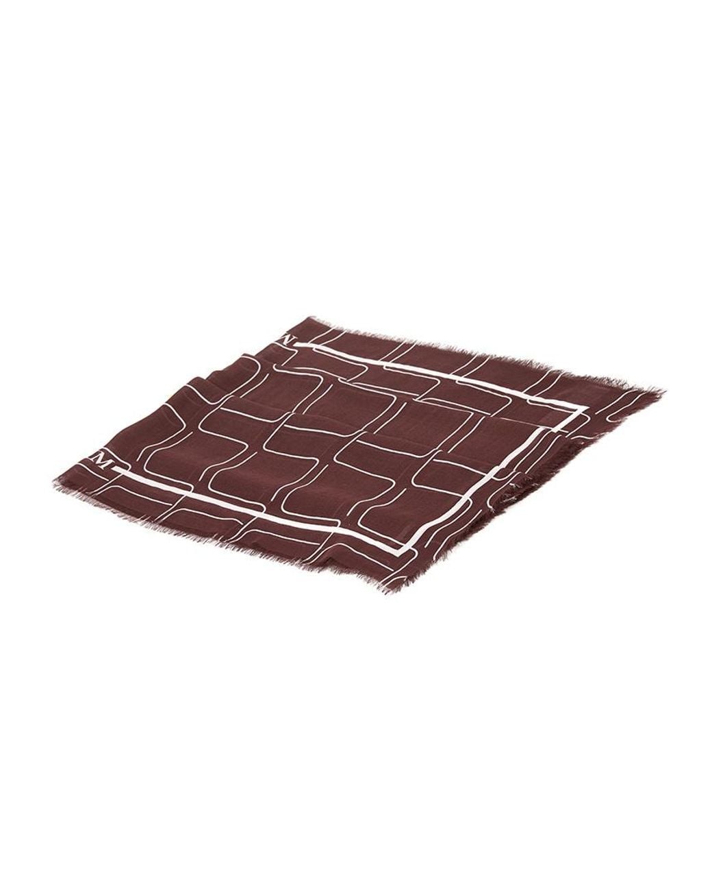 Max Mara Purple Patterned Scarf