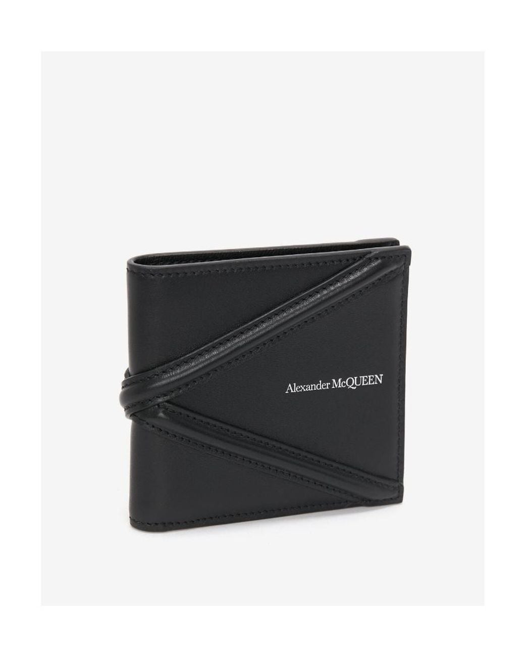 McQueen Black The Harness Billfold Wallet for men