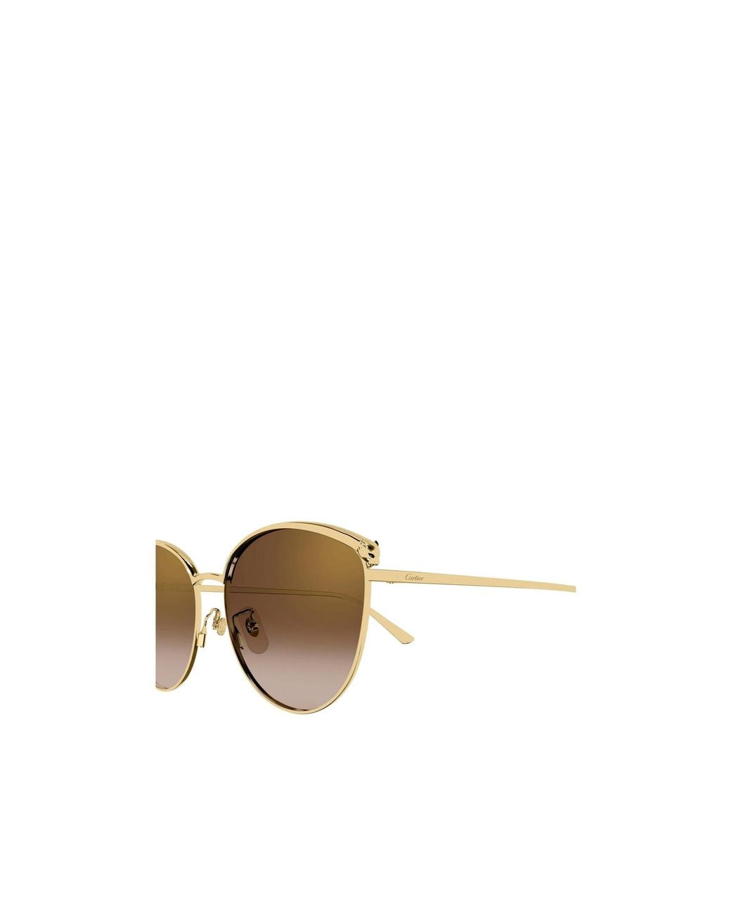 Cartier Multicolor Panthère Oval Frame Sunglasses