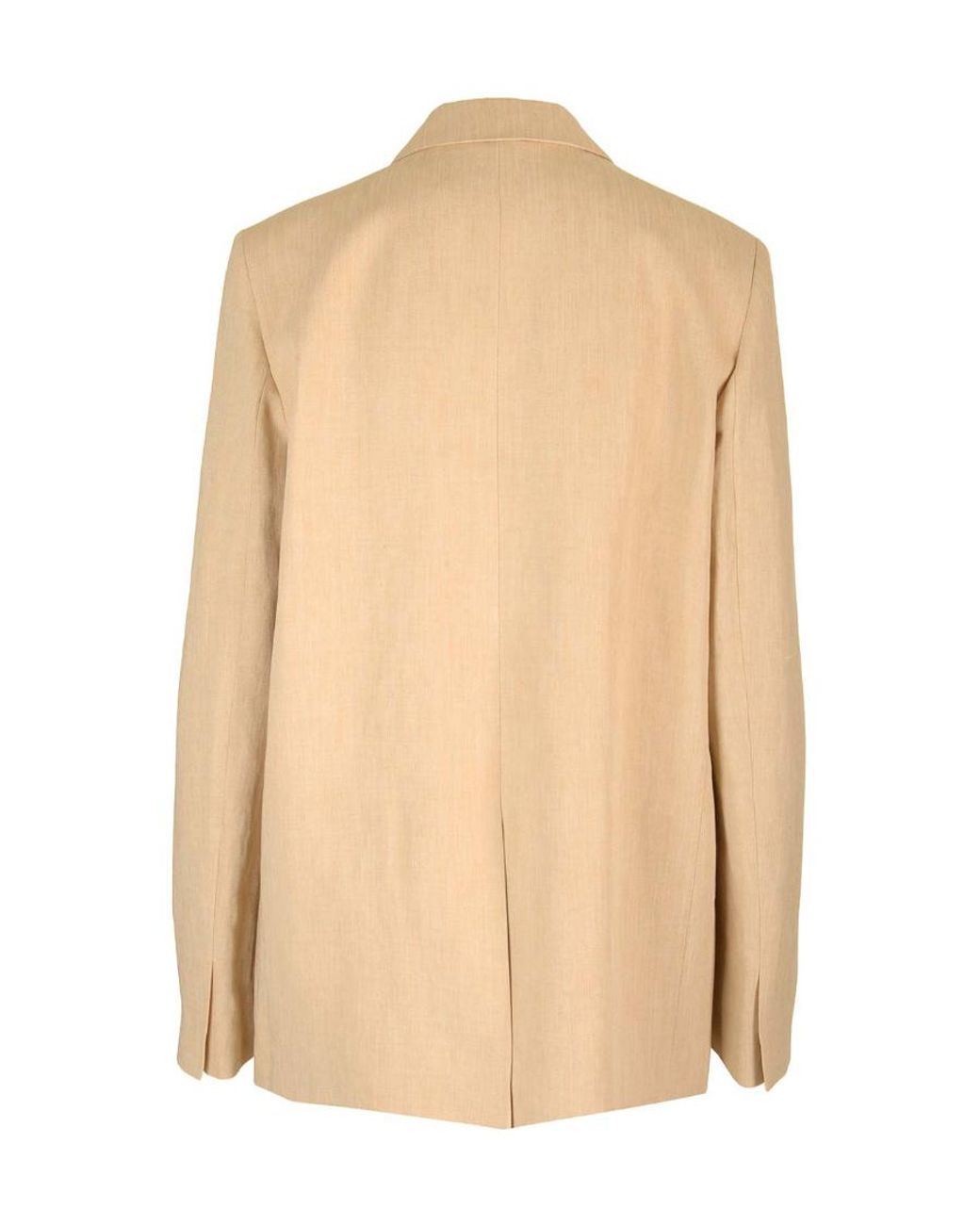 Fabiana Filippi Natural Oversized Double-Breasted Blazer