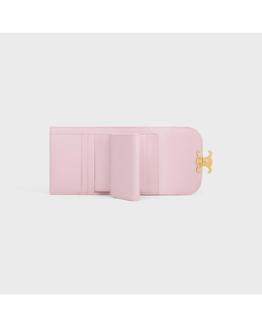 Céline Pink Small Flap Wallet Triomphe