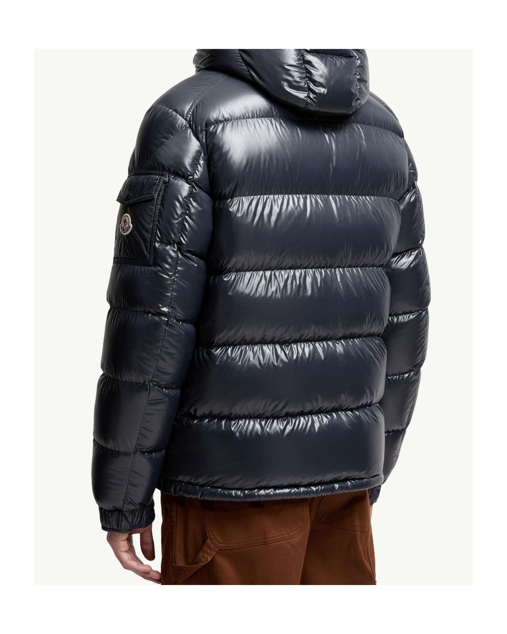 Moncler Blue Maya Zip-Up Hooded Jacket for men