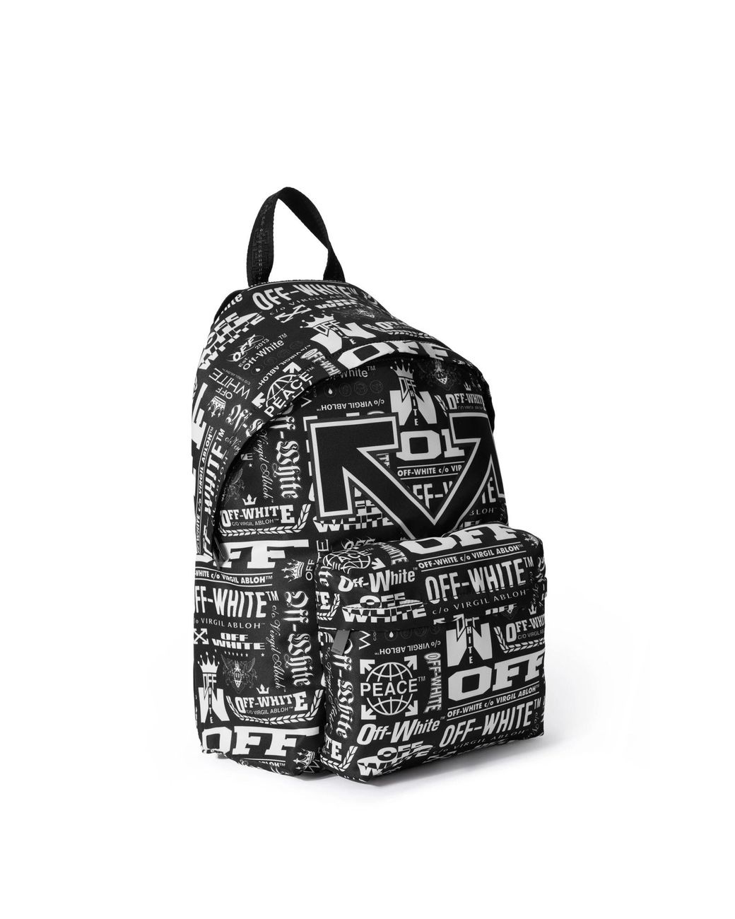 Off-White c/o Virgil Abloh Black Heritage Multilogo Backpack for men